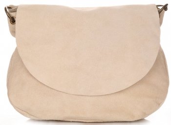Bőr táska levéltáska Genuine Leather bézs 1324
