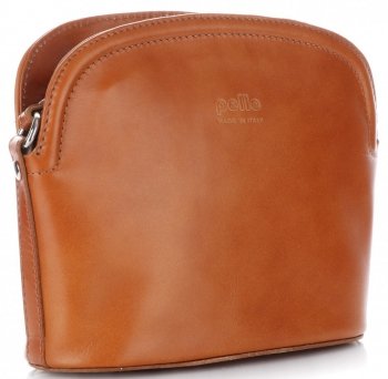 Bőr táska levéltáska Genuine Leather vörös E4098