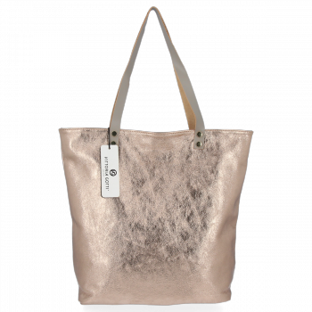 Bőr táska shopper bag Vittoria Gotti óarany B24