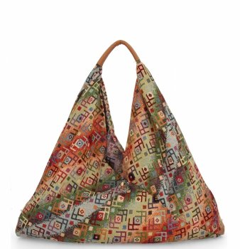Olasz Táska Shopper bag Divatos Mintákkal 835 Multikolor