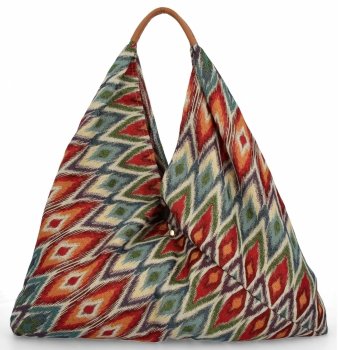 Olasz Táska Shopper bag Divatos Mintákkal 835 Multikolor