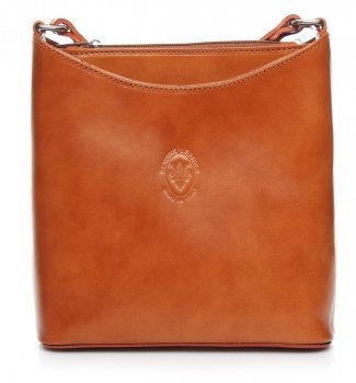 Bőr táska levéltáska Genuine Leather vörös 6001