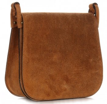 Bőr táska levéltáska Genuine Leather vörös 0003