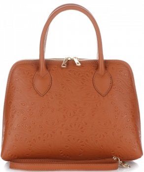 Bőr táska kuffer Genuine Leather vörös 80032