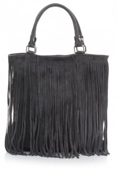 Bőr táska univerzális Genuine Leather szürke 60499