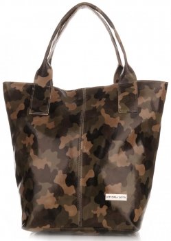Bőr táska shopper bag Vittoria Gotti többszínű V15