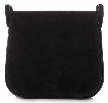 Bőr táska levéltáska Genuine Leather fekete 0003