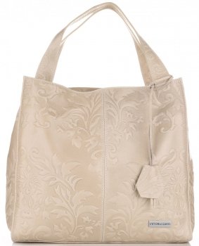 Bőr táska shopper bag Vittoria Gotti V5