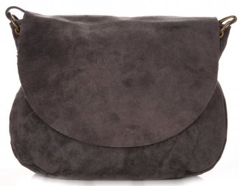 Bőr táska levéltáska Genuine Leather szürke 1324