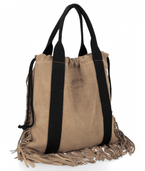 Bőr táska shopper bag Vittoria Gotti földszínű B7