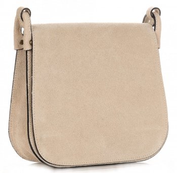 Bőr táska levéltáska Genuine Leather bézs 0003