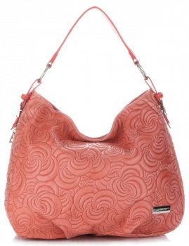 Bőr táska shopper bag Vittoria Gotti málna V80013