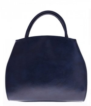 Bőr táska kuffer Genuine Leather tengerkék 956