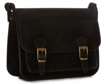 Bőr táska levéltáska Genuine Leather fekete 1643