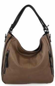 Univerzális női táska XL mindennapi használatra a Hernan HB0379 gyártótól Földszínű/Fekete