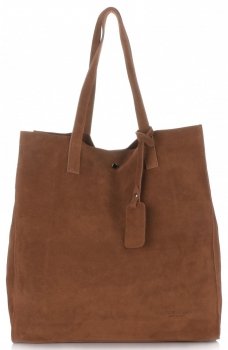 Bőr táska shopper bag Vittoria Gotti vörös V205454