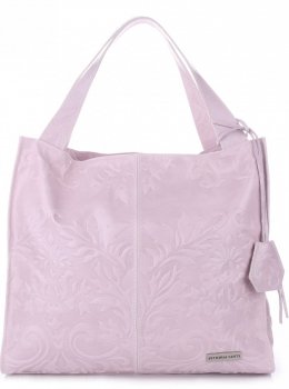 Bőr táska shopper bag Vittoria Gotti púderrózsaszín V5