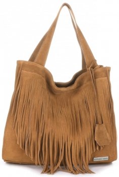 Bőr táska shopper bag Vittoria Gotti vörös V6048