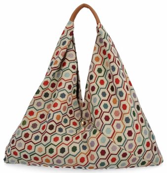 Olasz Táska Shopper bag Divatos Mintákkal 835 Multikolor