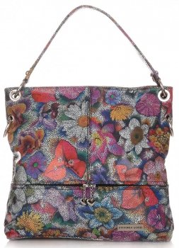 Bőr táska shopper bag Vittoria Gotti fekete V5483