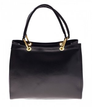 Bőr táska kuffer Genuine Leather fekete 1000
