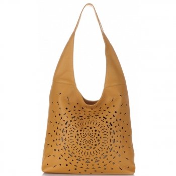 Bőr táska shopper bag Vittoria Gotti vörös V31