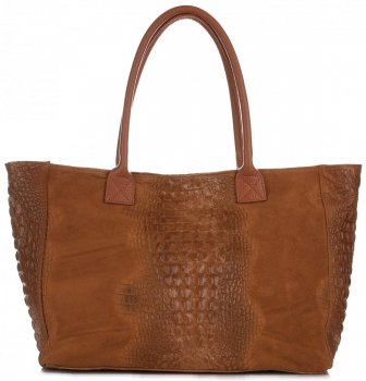 Bőr táska kuffer Genuine Leather vörös 80042