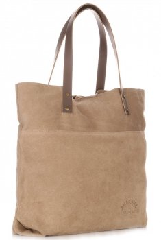 Bőr táska shopper bag Vittoria Gotti földszínű V8267