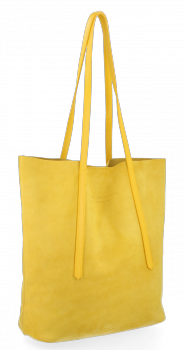 Bőr táska shopper bag Vittoria Gotti sárga V6590C