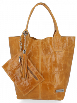Bőr táska shopper bag Vittoria Gotti B15