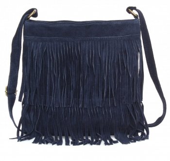 Bőr táska levéltáska Genuine Leather tengerkék 223