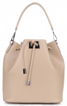 Bőr táska shopper bag Vittoria Gotti földszínű 8224