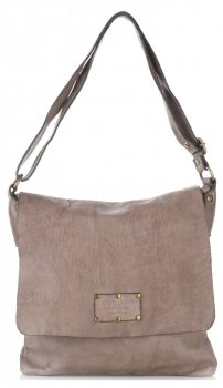 Bőr táska levéltáska Genuine Leather földszínű L5127