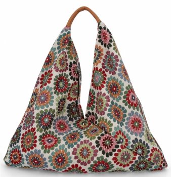 Olasz Táska Shopper bag Divatos Mintákkal 835 Multikolor