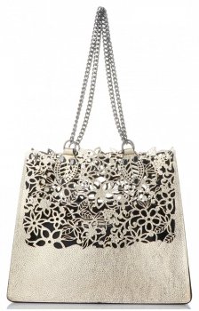 Bőr táska shopper bag Vittoria Gotti fekete V5798