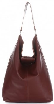 Bőr táska shopper bag Vera Pelle barna 3292