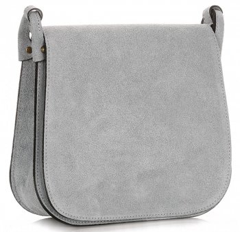 Bőr táska levéltáska Genuine Leather égszínkék 0003