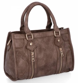 Herisson 16B6047 sötét bézs női vintage stílusú táska