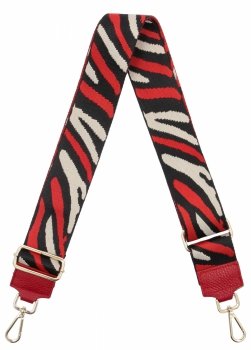 Divatos táskapánt Moro PA002 Piros/Fekete