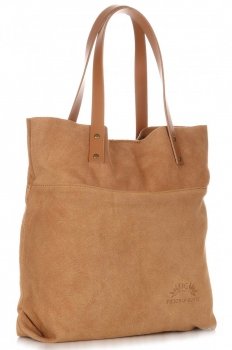 Bőr táska shopper bag Vittoria Gotti vörös V8267