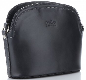 Bőr táska levéltáska Genuine Leather szürke E4098