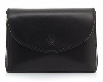 Bőr táska levéltáska Genuine Leather fekete 593