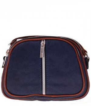 Bőr táska levéltáska Genuine Leather tengerkék 333