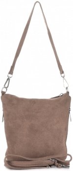 Bőr táska levéltáska Genuine Leather földszínű 85A