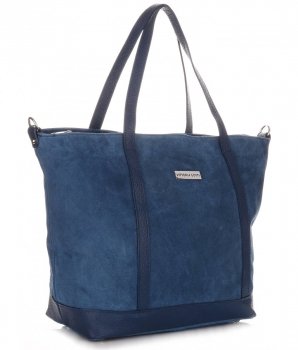 Bőr táska shopper bag Vittoria Gotti jeans V2939