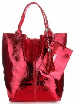 Bőr táska shopper bag Genuine Leather jeans 555