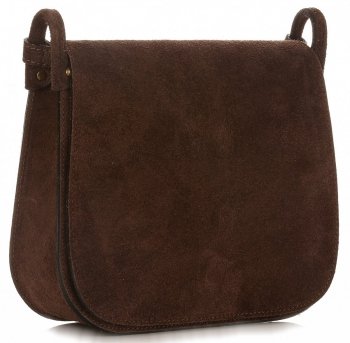 Bőr táska levéltáska Genuine Leather csokoládé 0003