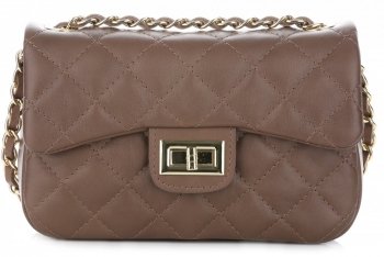 Bőr táska levéltáska Genuine Leather földszínű KST6