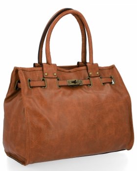 Elegancka Torebka Damska Kuferek firmy Hernan HB0248 Ruda