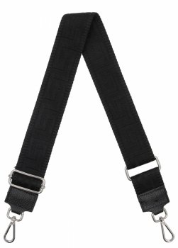 Modny Pasek Do Torebki Geometric PA005 Czarny